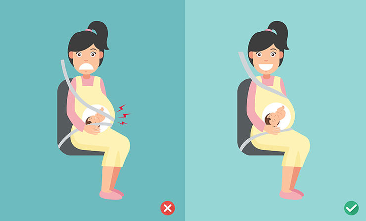 Consejos para conducir durante el embarazo